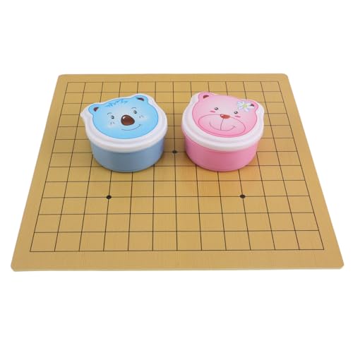 SOPOTUTU Go-schachspiel Für Kinder, Pädagogisches Strategiebrett, Anfänger, Tragbares Weiqi-go-Spiel Mit Koffer Mit Bärenmotiv, Geschicklichkeits-puzzlespiel Für Zu Hause Oder Unterwegs SOPOTUTU Go-schachspiel Für Kinder, Pädagogisches Strategiebrett, Anfänger, Tragbares Weiqi-go-Spiel Mit Koffer Mit Bärenmotiv, Geschicklichkeits-puzzlespiel Für Zu Hause Oder Unterwegs von SOPOTUTU