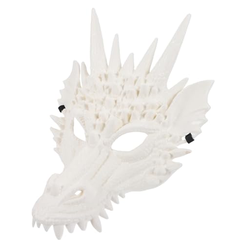 SOPOTUTU Gruselige Drachenmaske Vollgesichts Cosplay Maske für Halloween Karneval Tierkostüm Erwachsene Weiß Stabile Verarbeitung Praktische Verkleidungspartys SOPOTUTU Gruselige Drachenmaske Vollgesichts Cosplay Maske für Halloween Karneval Tierkostüm Erwachsene Weiß Stabile Verarbeitung Praktische Verkleidungspartys von SOPOTUTU