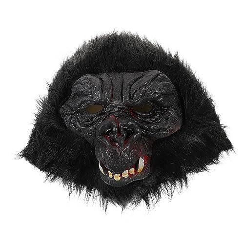 SOPOTUTU Gruselige Gorilla Kopfmaske Kreative Tiermaske für Halloween Karneval und Cosplay Party Robuste Vollkopf Verkleidung für Gruselige Kostüme und Festdekoration SOPOTUTU Gruselige Gorilla Kopfmaske Kreative Tiermaske für Halloween Karneval und Cosplay Party Robuste Vollkopf Verkleidung für Gruselige Kostüme und Festdekoration von SOPOTUTU