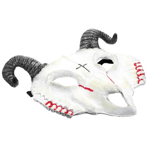SOPOTUTU Gruselige Halloween Ziegenkopf Maske Cosplay Requisite für Party Festival Dekoration von SOPOTUTU