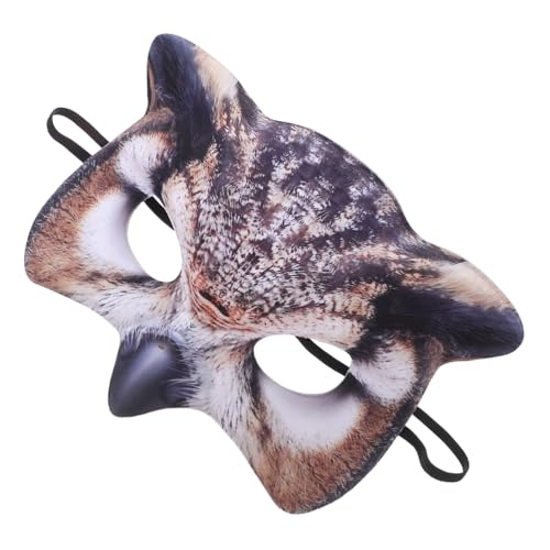 SOPOTUTU Halloween Eulenmaske aus Leichtem EVA Realistische Halbgesichts Maske mit Elastischem Band Atmungsaktiv und Bequem für Halloween Kostüm Cosplay Karneval und Mottopartys für SOPOTUTU Halloween Eulenmaske aus Leichtem EVA Realistische Halbgesichts Maske mit Elastischem Band Atmungsaktiv und Bequem für Halloween Kostüm Cosplay Karneval und Mottopartys für von SOPOTUTU