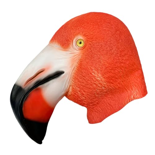 SOPOTUTU Halloween Flamingo Tiermaske Vollgesichtsmaske mit Großem Schnabel Lustige Party Maske für Erwachsene Realistische Bequeme Langlebige Maskerade für Karneval und Maskenbälle SOPOTUTU Halloween Flamingo Tiermaske Vollgesichtsmaske mit Großem Schnabel Lustige Party Maske für Erwachsene Realistische Bequeme Langlebige Maskerade für Karneval und Maskenbälle von SOPOTUTU