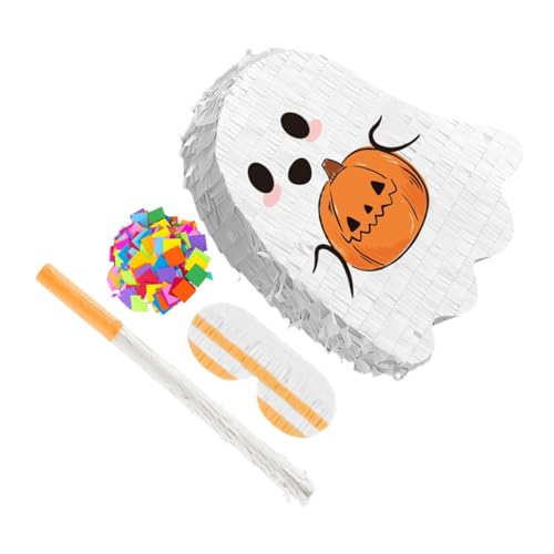 SOPOTUTU Halloween Pinata Design Partyspielzeug mit Süßigkeitenfüllung Hängende Halloween Deko für Drinnen und Draußen Lebendige Farben von SOPOTUTU