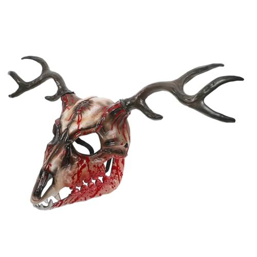 SOPOTUTU Halloween Rentier Horn Maske mit Abnehmbaren Geweihen Atmungsaktive Party und Cosplay Maske für Horror und Kostümfeste Vielseitiges Zubehör für Verkleidungen und Maskeraden SOPOTUTU Halloween Rentier Horn Maske mit Abnehmbaren Geweihen Atmungsaktive Party und Cosplay Maske für Horror und Kostümfeste Vielseitiges Zubehör für Verkleidungen und Maskeraden von SOPOTUTU