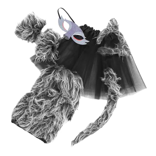 SOPOTUTU Halloween-tierkostüm-set Für Kinder, Wolfsohren, Stirnband, Handschuhe, Ohren, Schwanzmaske Für Lustiges Und Einfaches Rollenspiel-anziehzubehör SOPOTUTU Halloween-tierkostüm-set Für Kinder, Wolfsohren, Stirnband, Handschuhe, Ohren, Schwanzmaske Für Lustiges Und Einfaches Rollenspiel-anziehzubehör von SOPOTUTU