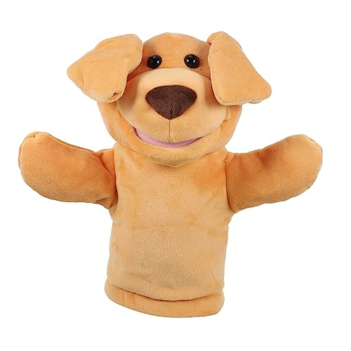 SOPOTUTU Handpuppe Hund Plüschspielzeug für Bewegliche Handpuppen für Geschichtenerzählen Rollenspiele und Puppentheater für Kleinkinder und Erwachsene von SOPOTUTU