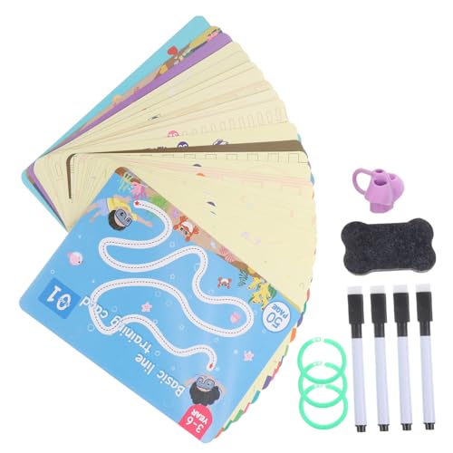 SOPOTUTU Handwriting Practice für Wiederverwendbare Stiftkontrollkarten Tragbares Basis Linientraining Logisches Denkspielzeug zur Konzentrationsförderung und Motorischen Übung SOPOTUTU Handwriting Practice für Wiederverwendbare Stiftkontrollkarten Tragbares Basis Linientraining Logisches Denkspielzeug zur Konzentrationsförderung und Motorischen Übung von SOPOTUTU