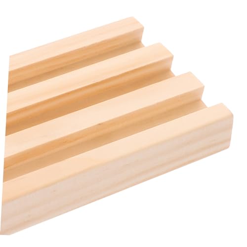 SOPOTUTU Holz Domino Halter mit Mehrfachfächern Rutschfester Domino Spiel Halter für Familie und Freunde und Spielkarten von SOPOTUTU