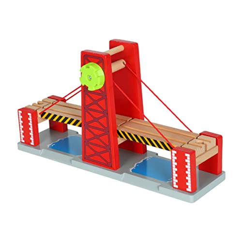SOPOTUTU Holz Eisenbahn Brücke Aufziehbare Brücke für Holzschienen Kompatibel mit Thomas Fördert Kreativität und Motorik für Alters SOPOTUTU Holz Eisenbahn Brücke Aufziehbare Brücke für Holzschienen Kompatibel mit Thomas Fördert Kreativität und Motorik für Alters von SOPOTUTU