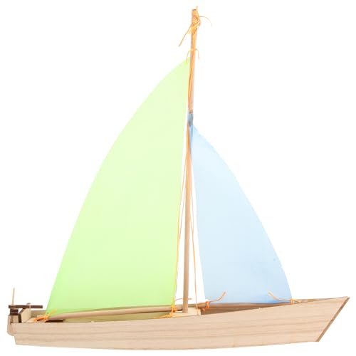 SOPOTUTU Holz Segelboot DIY Bausatz Selbstmontage Für Kreatives Holzmodell Zur Verbesserung Der Hand Augen Koordination Und Motorischen Fähigkeiten Bastelprojekt von SOPOTUTU