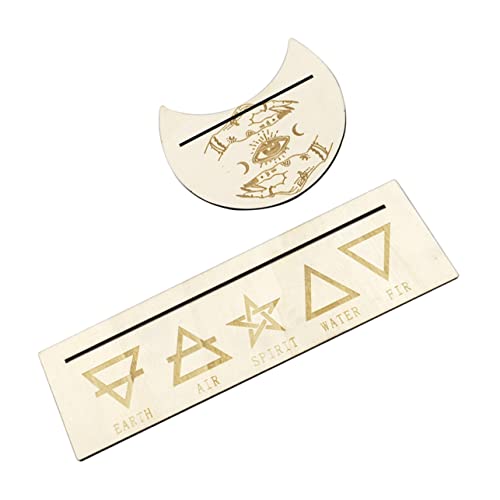 SOPOTUTU Holz Tarotkartenhalter Mondform Stabiles Tarot Altar Zubehör Eleganter Kartenständer für Wahrsagung und Religiöse Zeremonien Leicht Tragbar für Dekoration und Kartenpräsentation SOPOTUTU Holz Tarotkartenhalter Mondform Stabiles Tarot Altar Zubehör Eleganter Kartenständer für Wahrsagung und Religiöse Zeremonien Leicht Tragbar für Dekoration und Kartenpräsentation von SOPOTUTU