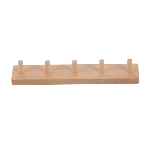 SOPOTUTU Holz Wandhaken für Puppenhaus Maßstab Einfache Montage Detailgetreue Dekoration für Dollhouse Zubehör Realistisches Design für Lebendige Räume von SOPOTUTU