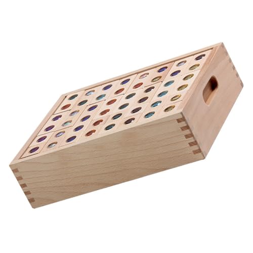 SOPOTUTU Holzbaukasten für Natürliches Lackfreies Kreatives Konstruktionsspielzeug Langlebige Stapelblöcke für Fantasievolles Bauen und Frühes Lernen von SOPOTUTU