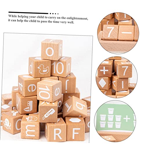 SOPOTUTU Holzbauklötze Lernspielzeug Zahlen Alphabet für Vorschule Montessori Pädagogisch Kreatives Frühförderungsspielzeug für Jungen und Mädchen SOPOTUTU Holzbauklötze Lernspielzeug Zahlen Alphabet für Vorschule Montessori Pädagogisch Kreatives Frühförderungsspielzeug für Jungen und Mädchen von SOPOTUTU