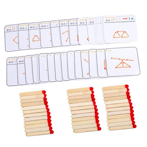 SOPOTUTU Holzpuzzle für Kleinkinder Pädagogisches Denkspiel Logikspielzeug Geometrisches Holzspielzeug zur Konzentration Feinmotorik Kreativität von SOPOTUTU