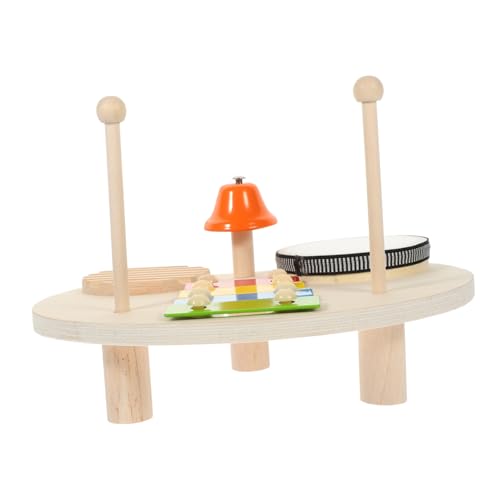 SOPOTUTU Holzschlagzeug mit Xylophon Glocke Pädagogisches Percussion Instrument für Kleinkinder Leichtes Robustes Musikspielzeug für Jungen und Mädchen Fördert Musikalisches Interesse und SOPOTUTU Holzschlagzeug mit Xylophon Glocke Pädagogisches Percussion Instrument für Kleinkinder Leichtes Robustes Musikspielzeug für Jungen und Mädchen Fördert Musikalisches Interesse und von SOPOTUTU
