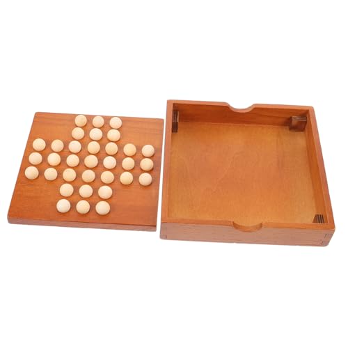 SOPOTUTU Holzspiel Intelligenzspiel Geduldsspiel Single Chess Peg Lernspiel für Erwachsene Familien Klassisches Brettspiel und Konzentration SOPOTUTU Holzspiel Intelligenzspiel Geduldsspiel Single Chess Peg Lernspiel für Erwachsene Familien Klassisches Brettspiel und Konzentration von SOPOTUTU