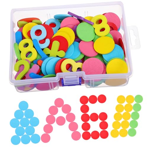 SOPOTUTU Holzspielzeug Scheiben Montessori Lernspielzeug für Kleinkinder mit Box Farbige Holzchips zur Farberkennung und Zahlenförderung Sichere Glatte Oberfläche SOPOTUTU Holzspielzeug Scheiben Montessori Lernspielzeug für Kleinkinder mit Box Farbige Holzchips zur Farberkennung und Zahlenförderung Sichere Glatte Oberfläche von SOPOTUTU