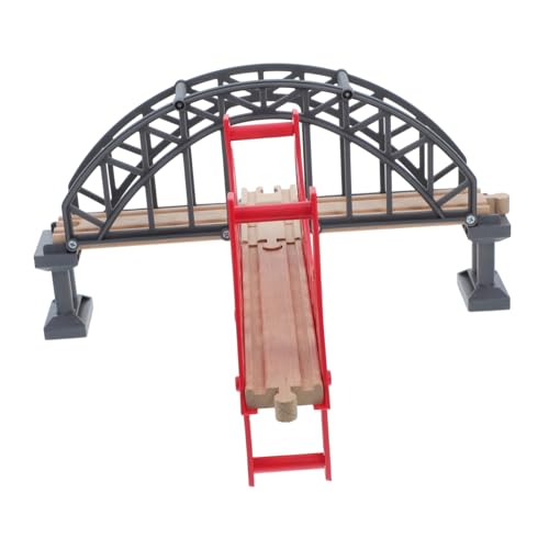 SOPOTUTU Holzspielzeug Zugbrücke Set Teiliges Zubehör für Holzbahn mit Grauem Kreuzbrückenmodell und Baustellenbrücke Fördert Kreativität und Bildung SOPOTUTU Holzspielzeug Zugbrücke Set Teiliges Zubehör für Holzbahn mit Grauem Kreuzbrückenmodell und Baustellenbrücke Fördert Kreativität und Bildung von SOPOTUTU
