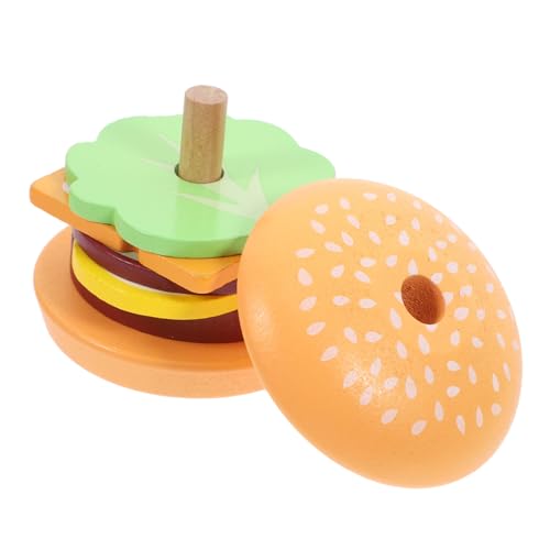 SOPOTUTU Holzspielzeug für Kleinkinder Montessori Lebensmittelspielzeug für Frühe Motorische Fähigkeiten Lernspielzeug für Kleinkinder Hamburger für Kreatives Rollenspiel SOPOTUTU Holzspielzeug für Kleinkinder Montessori Lebensmittelspielzeug für Frühe Motorische Fähigkeiten Lernspielzeug für Kleinkinder Hamburger für Kreatives Rollenspiel von SOPOTUTU