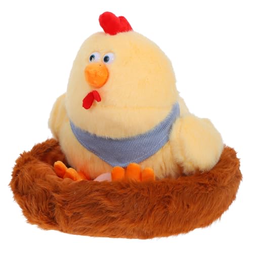 SOPOTUTU Hühnerstall Plüsch Banane Plüsch Hühnerstange Hühnerstange Ente Kuscheltier Hühnereierlampe Hühnerstall Hühnerente Eierlegende Hühnertanz Baumwolle von SOPOTUTU