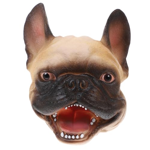 SOPOTUTU Interaktive Handpuppen Hundekopf Welpen handpuppe aus Weichem Material für Kreatives Rollenspiel Partygeschenk Fördert Fantasie und Tierverständnis von SOPOTUTU