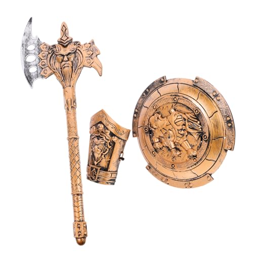 SOPOTUTU Kinderkostüm Ritter Waffenset Antik Bronziert Realistische Spielzeugwaffen für Jungen und Mädchen für Cosplay Halloween Party Fantasievolles Rollenspiel und Bühnenauftritte SOPOTUTU Kinderkostüm Ritter Waffenset Antik Bronziert Realistische Spielzeugwaffen für Jungen und Mädchen für Cosplay Halloween Party Fantasievolles Rollenspiel und Bühnenauftritte von SOPOTUTU