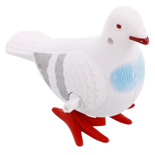 SOPOTUTU Aufziehvogel Spielzeug Taube mit für Kinder Realistische Hüpfbewegung Niedliches Design Fördert Hand Auge Koordination für Party und Straßenhändler von SOPOTUTU