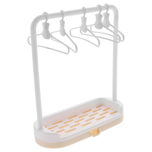 SOPOTUTU Kleiderbügel Set für Puppenkleidung Kleine Stabile Puppenbügel und Kleidungsständer Glatte Oberfläche Schützt Platzsparend und Robust für Bjd Puppen und Miniaturen von SOPOTUTU