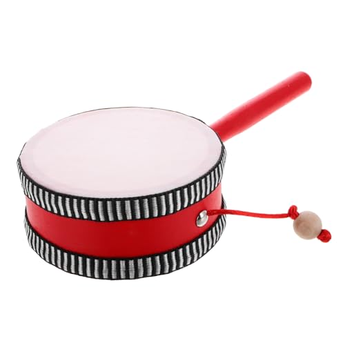 SOPOTUTU Kleine Handtrommel für Kleinkinder Sicheres Orff Musikinstrument mit Glatter Oberfläche Fördert und Koordinationsfähigkeiten Traditionelles Schlagzeug Musikspielzeug für Junge von SOPOTUTU