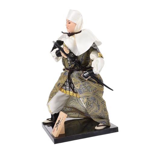 SOPOTUTU Kleine Japanische Samurai Figur Tischdekoration Farbenfrohe Samurai Puppe Japanisches Kunsthandwerk Geschenk für Wohnzimmer Büro Schlafzimmer von SOPOTUTU
