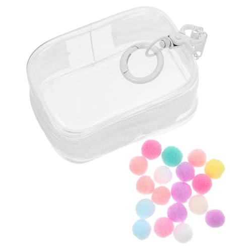 SOPOTUTU Kleine PVC Transparente Aufbewahrungstasche für Figuren mit Reißverschluss und Schlüsselanhänger Design Staubdicht für Puppen und Sammlerstücke Perfekter Schutz und Sicht SOPOTUTU Kleine PVC Transparente Aufbewahrungstasche für Figuren mit Reißverschluss und Schlüsselanhänger Design Staubdicht für Puppen und Sammlerstücke Perfekter Schutz und Sicht von SOPOTUTU
