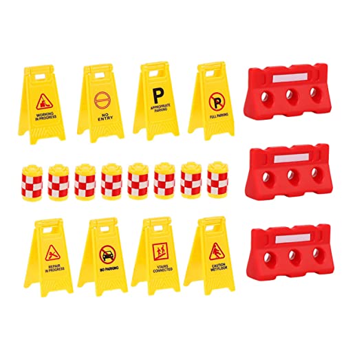 SOPOTUTU Kleinset von Verkehrszeichen Teiliges Lernspielzeug für Gelben Warnböcken Zeichen und Roten Wasserbarrieren Fördert Kognitive Fähigkeiten und Kreatives Spiel SOPOTUTU Kleinset von Verkehrszeichen Teiliges Lernspielzeug für Gelben Warnböcken Zeichen und Roten Wasserbarrieren Fördert Kognitive Fähigkeiten und Kreatives Spiel von SOPOTUTU