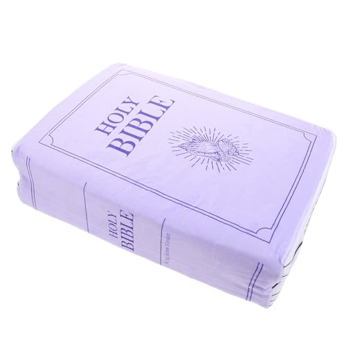 SOPOTUTU Kreatives Buchförmiges Bibel Kissen Plüschspielzeug Weiches Sofa Wurfkissen Langlebiges Couch Dekokissen Geschenkidee von SOPOTUTU