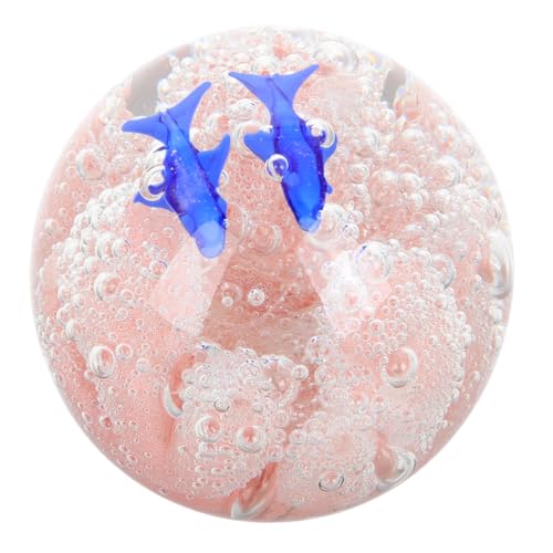 SOPOTUTU Kristallkugel Für Deko Delphin-kristallkugel Briefbeschwerer Zu Weihnachten Quallenkugel Glas von SOPOTUTU