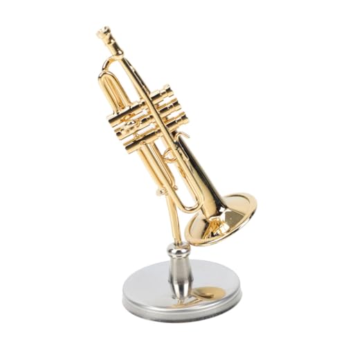 SOPOTUTU Kupfer -Trompetenmodell Miniatur Musikinstrumentenmodell Musik Trompete Trompeten-Desktop-Ornament Mini - kleine Trompete zarte Mini-Hausdekoration schöne Mini-Hausdekoration SOPOTUTU Kupfer -Trompetenmodell Miniatur Musikinstrumentenmodell Musik Trompete Trompeten-Desktop-Ornament Mini - kleine Trompete zarte Mini-Hausdekoration schöne Mini-Hausdekoration von SOPOTUTU