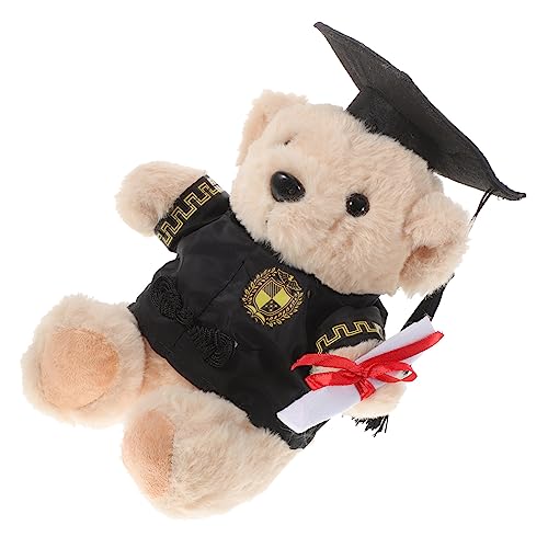 SOPOTUTU Kuscheliger Plüschbär mit Doktorhut Perfektes zur Graduierung Süßes Abschlussplüschtier für Studenten Geeignet für Schul und Hochschulabschlüsse von SOPOTUTU