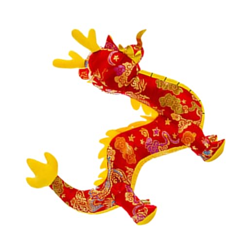 SOPOTUTU Kuscheliger Plüschspielzeug Chinesisches Neujahrs Maskottchen Rote Satin Oberfläche für Familie und Freunde zur Dekoration für Besondere Anlässe SOPOTUTU Kuscheliger Plüschspielzeug Chinesisches Neujahrs Maskottchen Rote Satin Oberfläche für Familie und Freunde zur Dekoration für Besondere Anlässe von SOPOTUTU