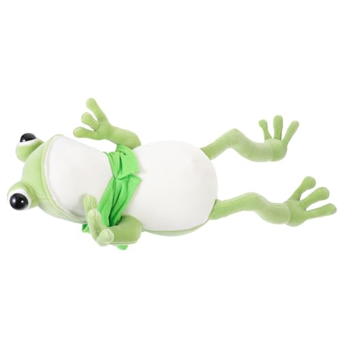 SOPOTUTU Kuscheltier Frosch Weiche Plüschpuppe Dekoratives Kissen Für Schlafzimmer Und Auto Süßes Für Vielseitig Einsetzbar Und Fotorequisite von SOPOTUTU