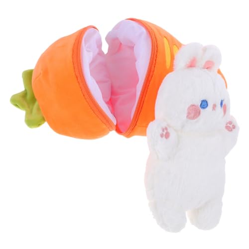 SOPOTUTU Kuscheltier Karotten Hase Plüschspielzeug mit Versteckfunktion Niedliches für Teenager für Geburtstage und Ostern aus Weichem Plüsch SOPOTUTU Kuscheltier Karotten Hase Plüschspielzeug mit Versteckfunktion Niedliches für Teenager für Geburtstage und Ostern aus Weichem Plüsch von SOPOTUTU