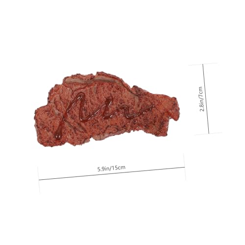 SOPOTUTU Lebensechtes Fake Steak Modell aus Kunststoff Leichtes Grillfleisch für Dekoratives Simulations Steak für Fotografie Requisiten Heim Marktdekoration von SOPOTUTU