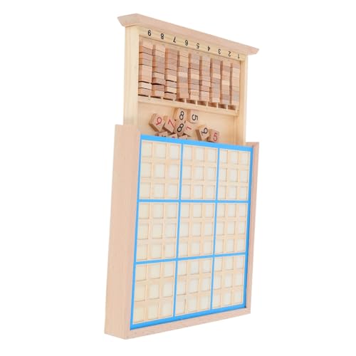 SOPOTUTU Lernspiel Sudoku Spielbrett Puzzle mit Schublade Logisches Denken Training Zahlen Muster Erkennung Pädagogisches Gesellschaftsspiel Blau Fördert Kreativität und Problemlösung von SOPOTUTU
