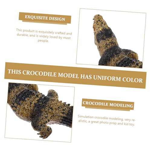 SOPOTUTU Lernspielzeug Krokodil Modell aus Flexiblem Bruchsicherem Material Realistische Tierfigur Robustes Dekorations Trainingsspielzeug für Jungen und Mädchen Ab Jahren von SOPOTUTU
