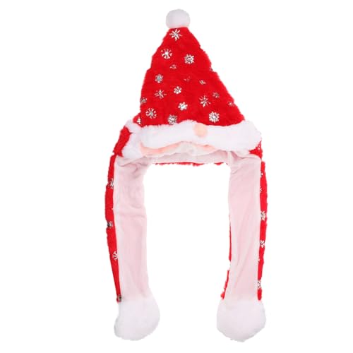 SOPOTUTU Lustige Weihnachtsmütze mit Beweglichen Ohren Plüschhut für Erwachsene und Weicher Winterhut für Weihnachtsfeier Halloween und Festtagskostüme SOPOTUTU Lustige Weihnachtsmütze mit Beweglichen Ohren Plüschhut für Erwachsene und Weicher Winterhut für Weihnachtsfeier Halloween und Festtagskostüme von SOPOTUTU