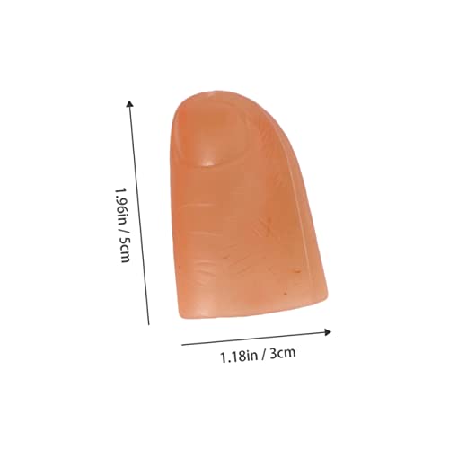 SOPOTUTU Magische Daumenspitzen aus Kunststoff mit Realistischem Fingernagel und Seidenschal Verschwindender Silk Trick für und Partys Wiederverwendbare Fake Finger Zauberrequisiten SOPOTUTU Magische Daumenspitzen aus Kunststoff mit Realistischem Fingernagel und Seidenschal Verschwindender Silk Trick für und Partys Wiederverwendbare Fake Finger Zauberrequisiten von SOPOTUTU