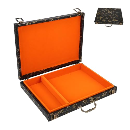 SOPOTUTU Mahjong Aufbewahrungsbox aus Holz mit Elegantem Druckdesign Große Kapazität für Spielsteine Stilvolles Reliefmuster Praktische Tragbarkeit für Spiele Unterwegs SOPOTUTU Mahjong Aufbewahrungsbox aus Holz mit Elegantem Druckdesign Große Kapazität für Spielsteine Stilvolles Reliefmuster Praktische Tragbarkeit für Spiele Unterwegs von SOPOTUTU