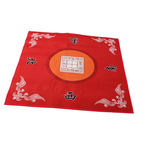 SOPOTUTU Mahjong Tischdecke Robuste rutschfeste Tischmatte für Mahjong Spiele Quadratisch Schutz für Spieltische Optimale Handhabung Rot SOPOTUTU Mahjong Tischdecke Robuste rutschfeste Tischmatte für Mahjong Spiele Quadratisch Schutz für Spieltische Optimale Handhabung Rot von SOPOTUTU