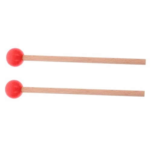 SOPOTUTU Marimba Schlägel Holz mit Gummikopf Percussion Sticks für Xylophon und Tongue Drum Ergonomisch Professionell Benutzerfreundlich für Bühnenaufführungen und Musikausdruck von SOPOTUTU