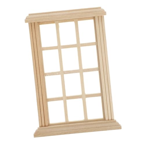 SOPOTUTU Maßstab Realistisches Dollhouse Zubehör Handgefertigtes Mini Fenster Modell für Kleine Hausdekoration Kreatives Puppenhaus Accessoire SOPOTUTU Maßstab Realistisches Dollhouse Zubehör Handgefertigtes Mini Fenster Modell für Kleine Hausdekoration Kreatives Puppenhaus Accessoire von SOPOTUTU