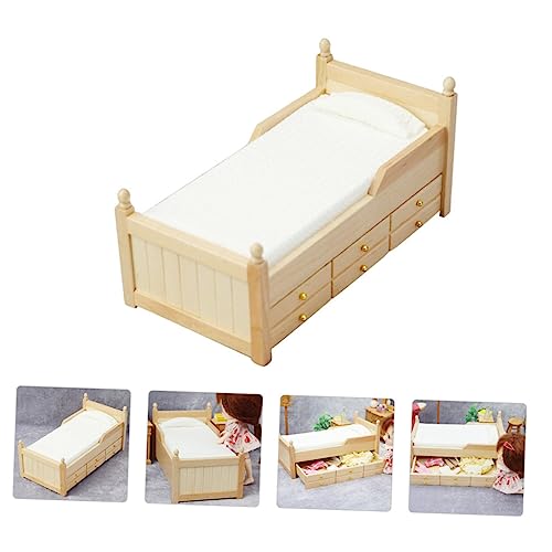 SOPOTUTU Maßstab Schlafzimmer Dekoration Langlebig Praktisch für Puppenhaus Layout und Kleine Haus Werkzeuge von SOPOTUTU